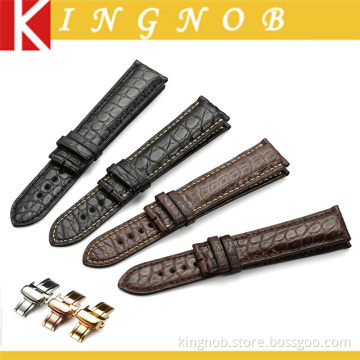 Quality 19mm 20mm 21mm 22mm Muit Color Genuine Real alligator Leather Watch Band Strap